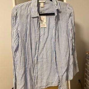 Linen Striped blouse